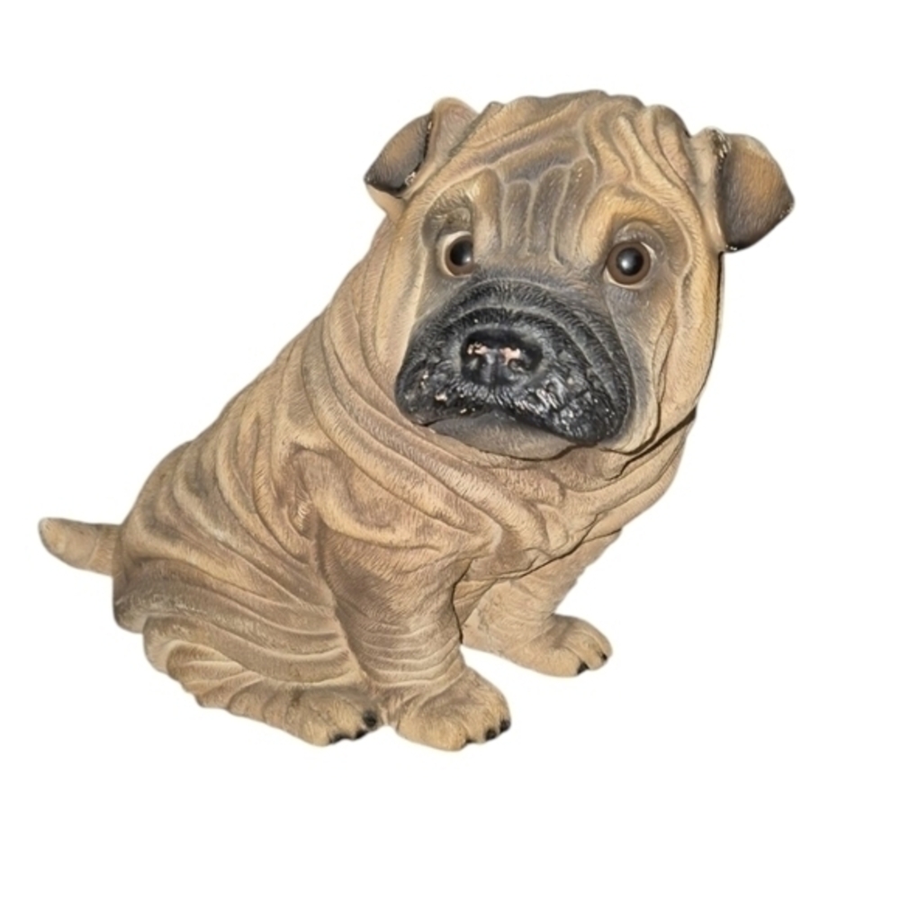 Universal Statuary Corp. Shar Pei Dog Vintage Statue 1985